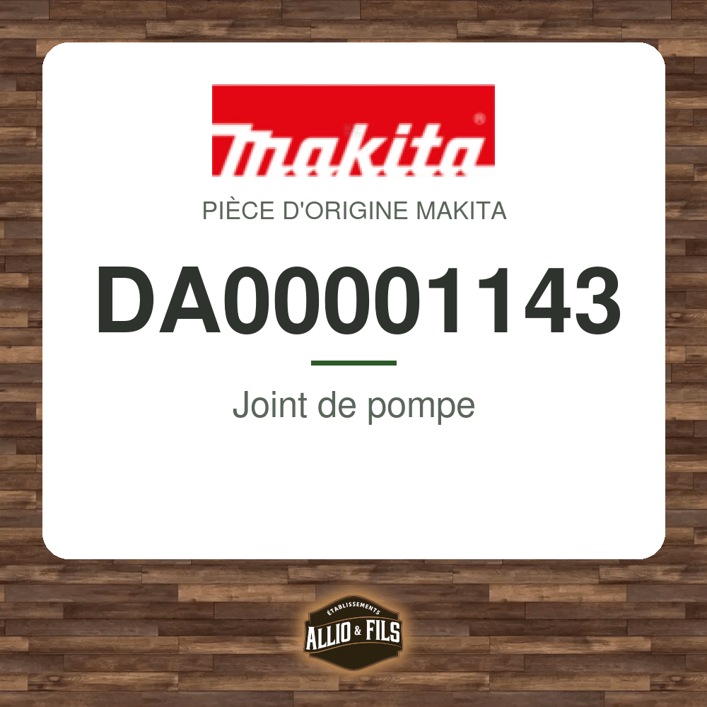 Joint de pompe - Makita DA00001143