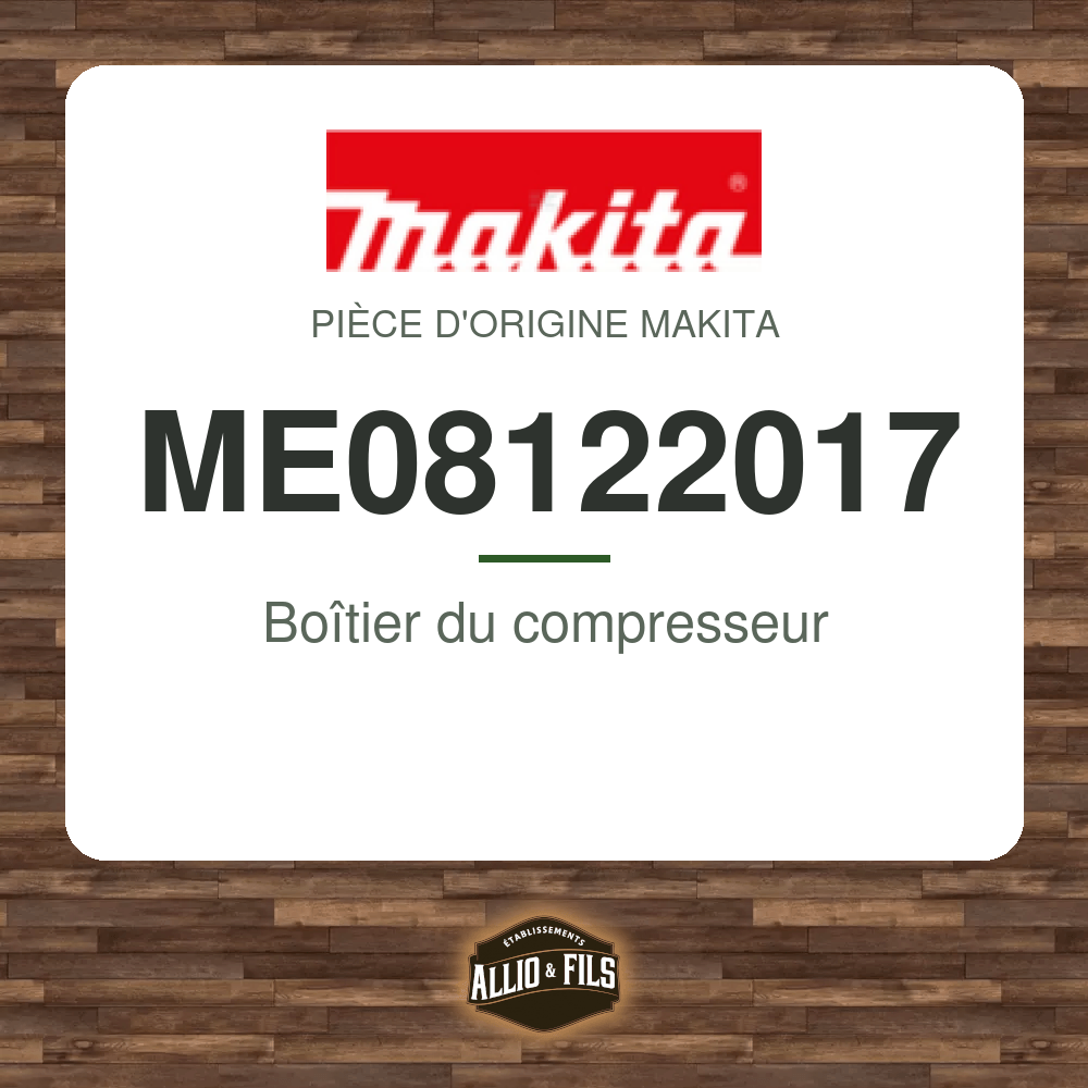 Boîtier du compresseur - Makita ME08122017
