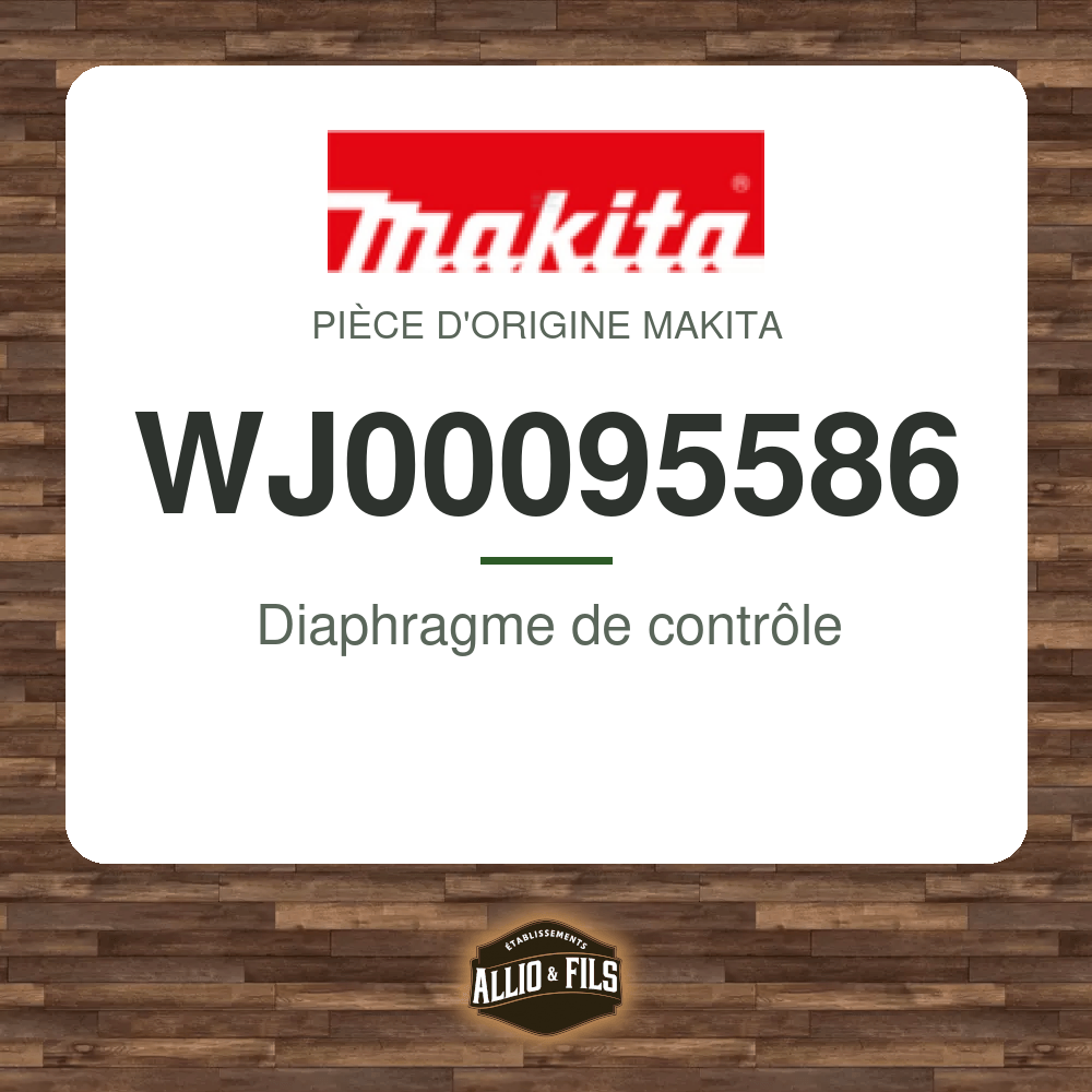 Diaphragme de contrôle - Makita WJ00095586