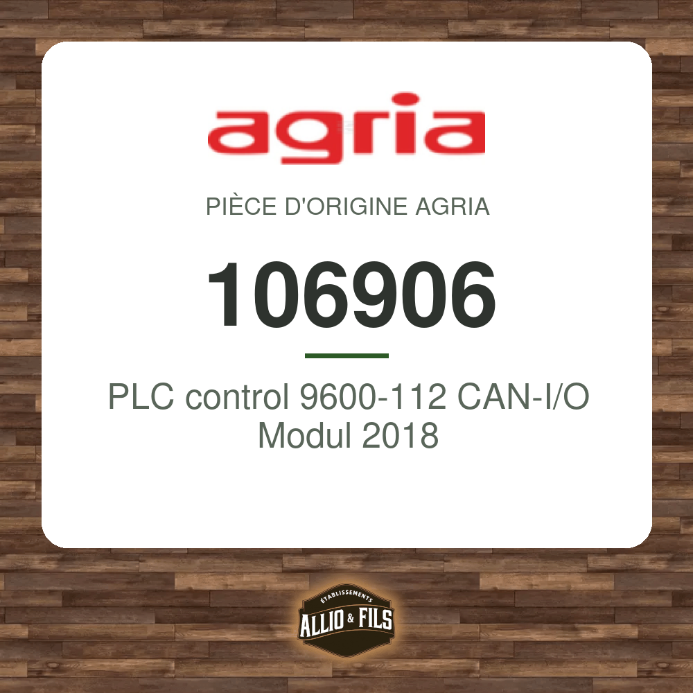 PLC control 9600-112 CAN-I/O Modul 2018 - Agria 106906