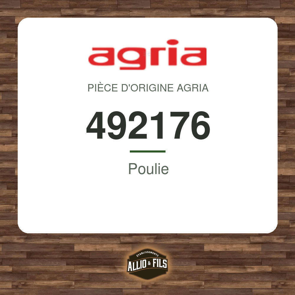 Poulie - Agria 492176