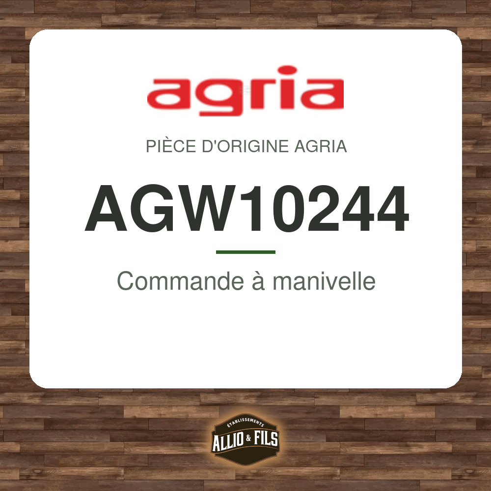 Commande à manivelle - Agria AGW10244