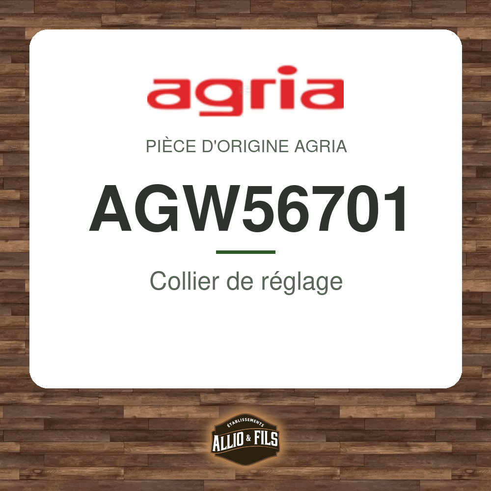 Collier de réglage - Agria AGW56701