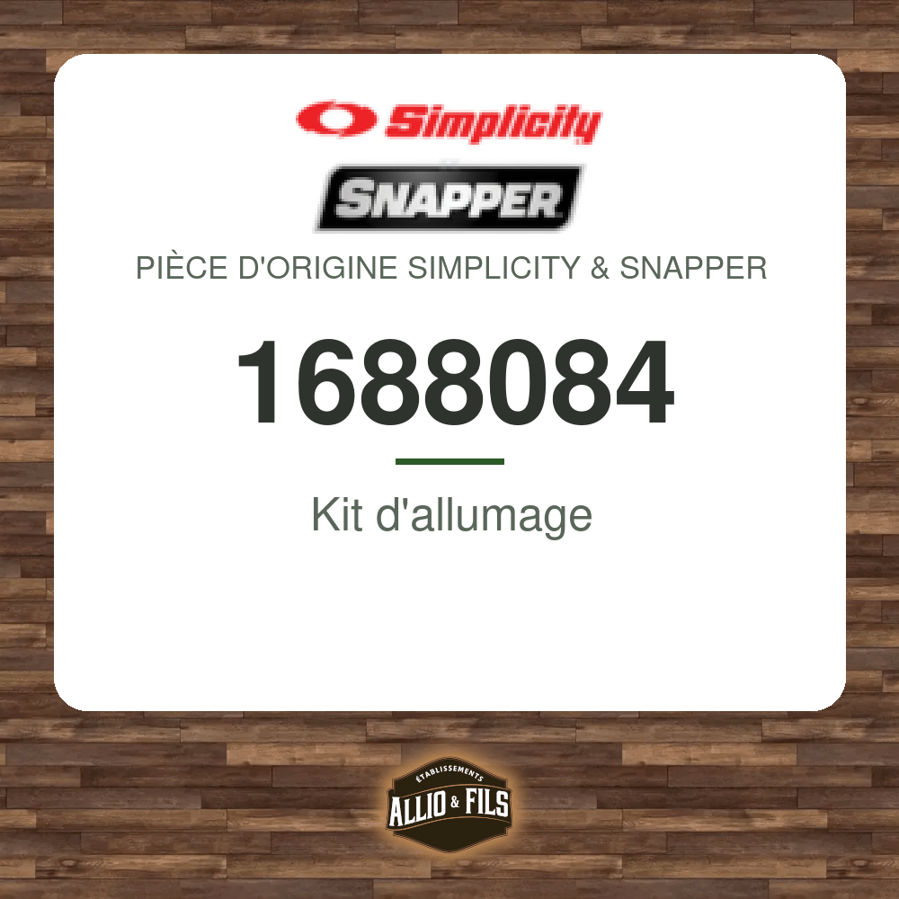 Kit d'allumage - Simplicity & Snapper 1688084