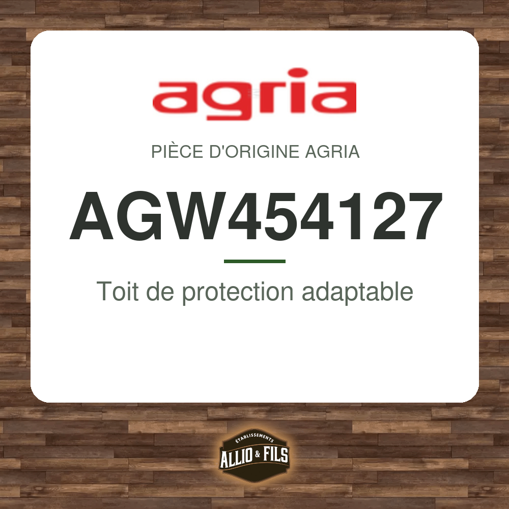 Toit de protection adaptable - Agria AGW454127