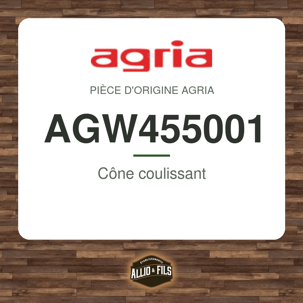 Cône coulissant - Agria AGW455001