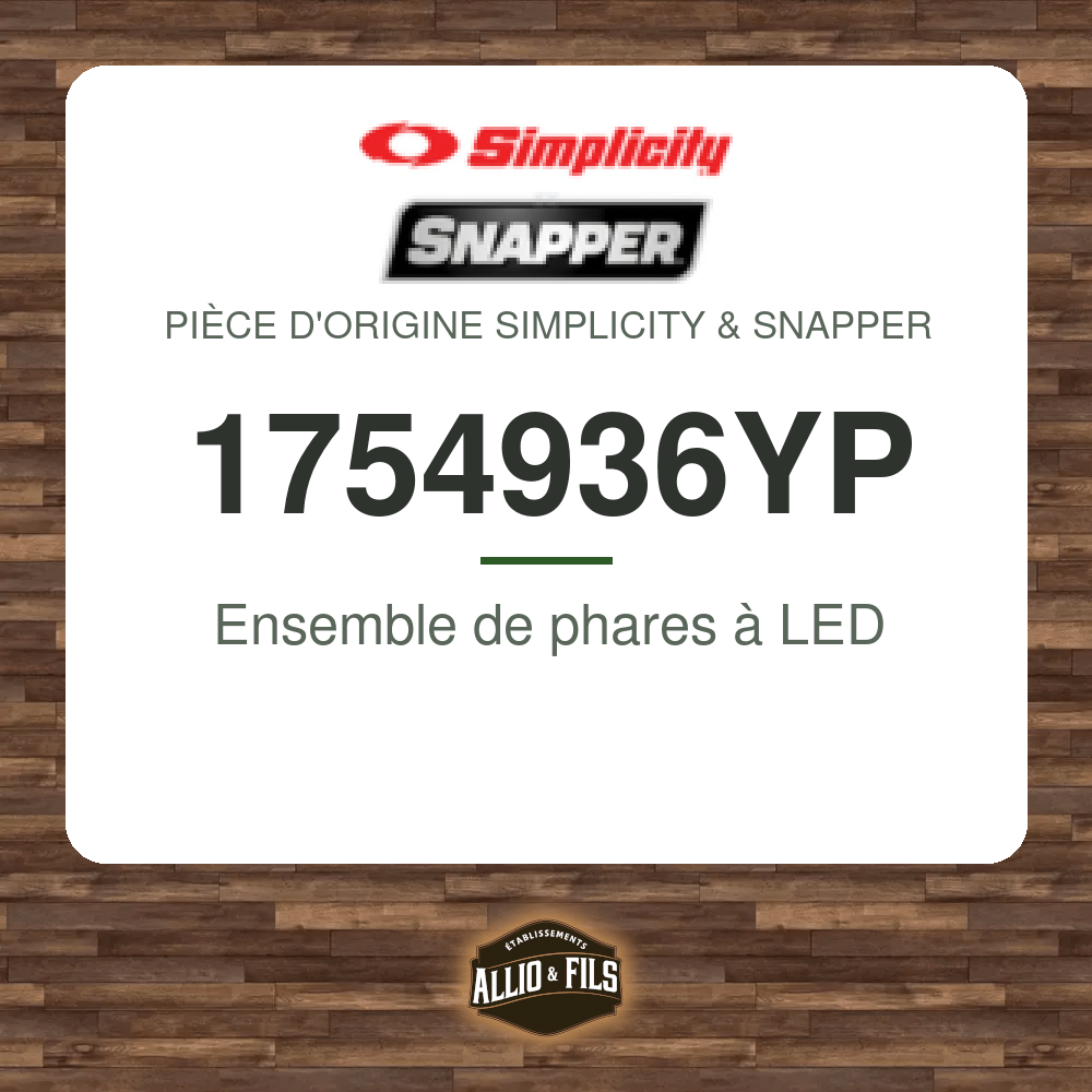 Ensemble de phares à LED - Simplicity & Snapper 1754936YP