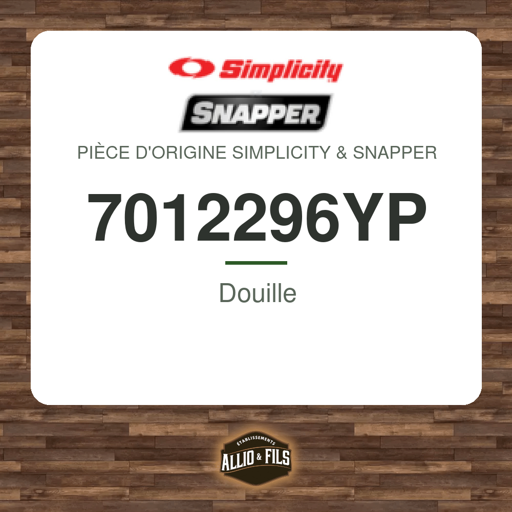 Douille - Simplicity & Snapper 7012296YP