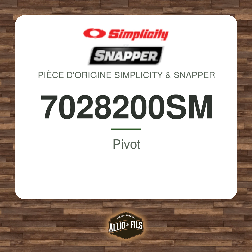 Pivot - Simplicity & Snapper 7028200SM