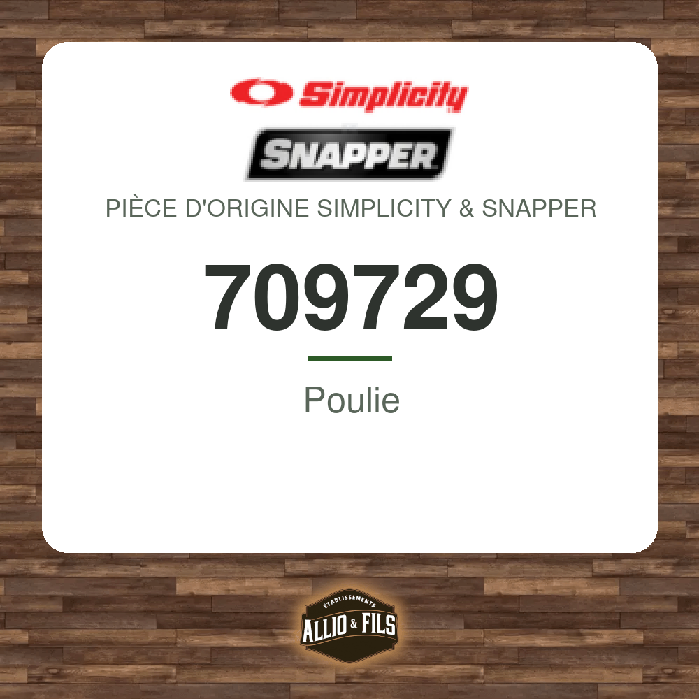 Poulie - Simplicity & Snapper 709729