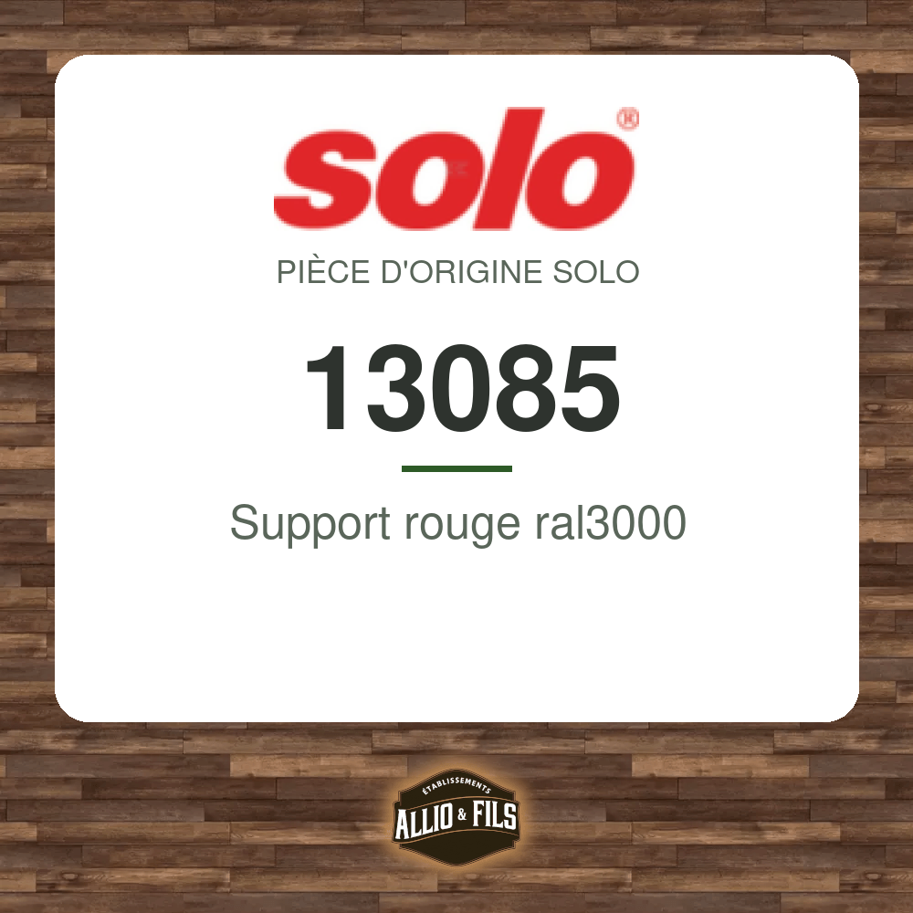 Support rouge ral3000 - Solo 13085