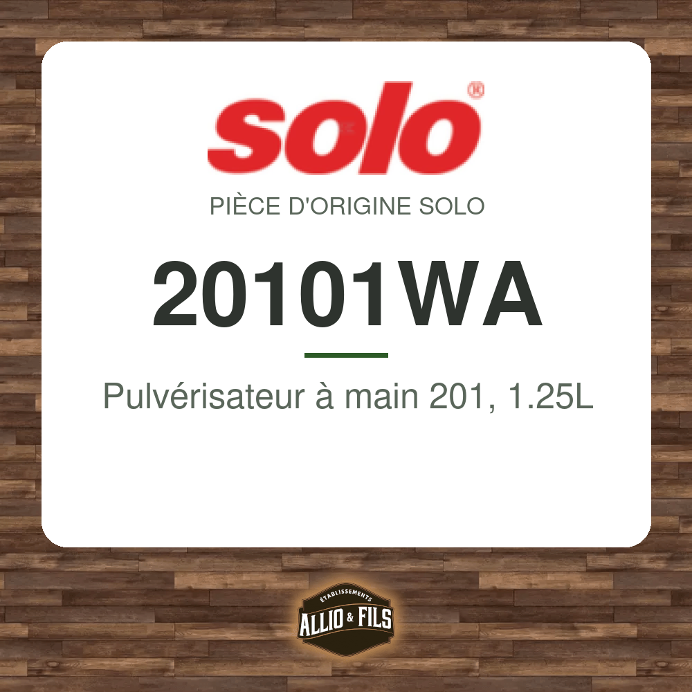 Pulvérisateur à main 201, 1.25L - Solo 20101WA