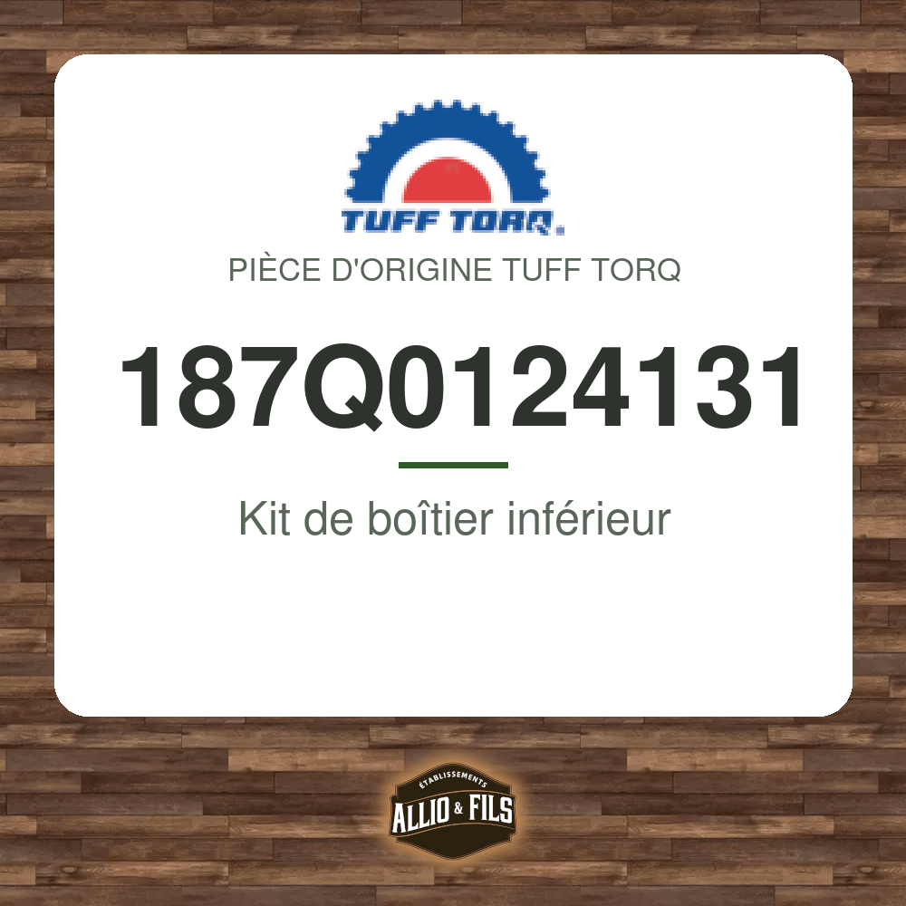 Kit de boîtier inférieur - Tuff Torq 187Q0124131