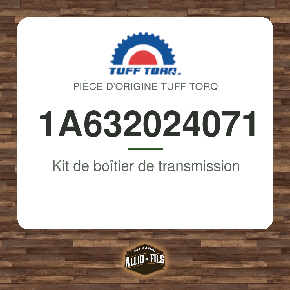 Kit de boîtier de transmission - Tuff Torq 1A632024071