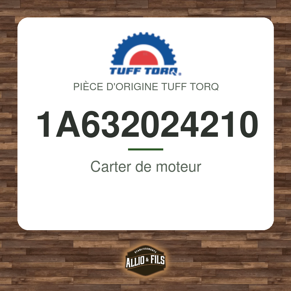 Carter de moteur - Tuff Torq 1A632024210