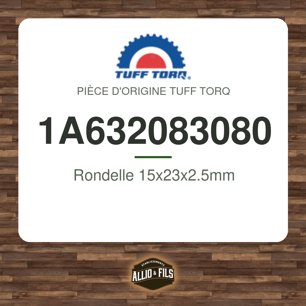 Rondelle 15x23x2.5mm - Tuff Torq 1A632083080