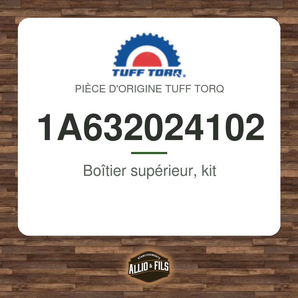 Boîtier supérieur, kit - Tuff Torq 1A632024102