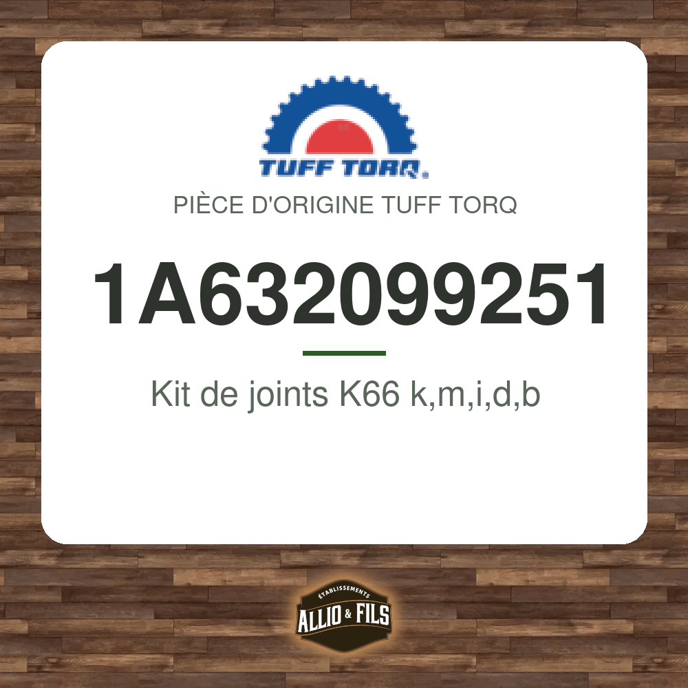 Kit de joints K66 k,m,i,d,b - Tuff Torq 1A632099251
