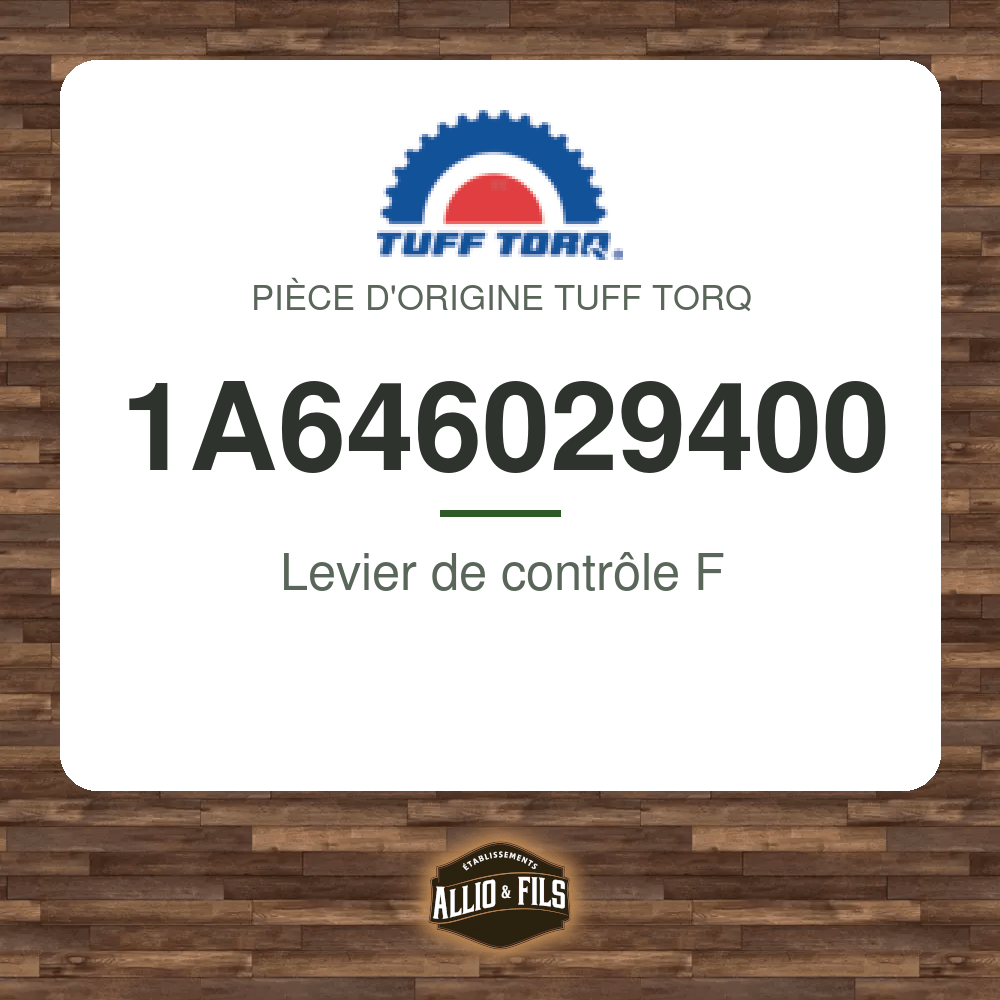 Levier de contrôle F - Tuff Torq 1A646029400