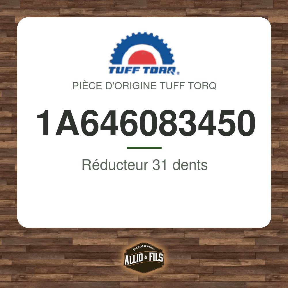 Réducteur 31 dents - Tuff Torq 1A646083450