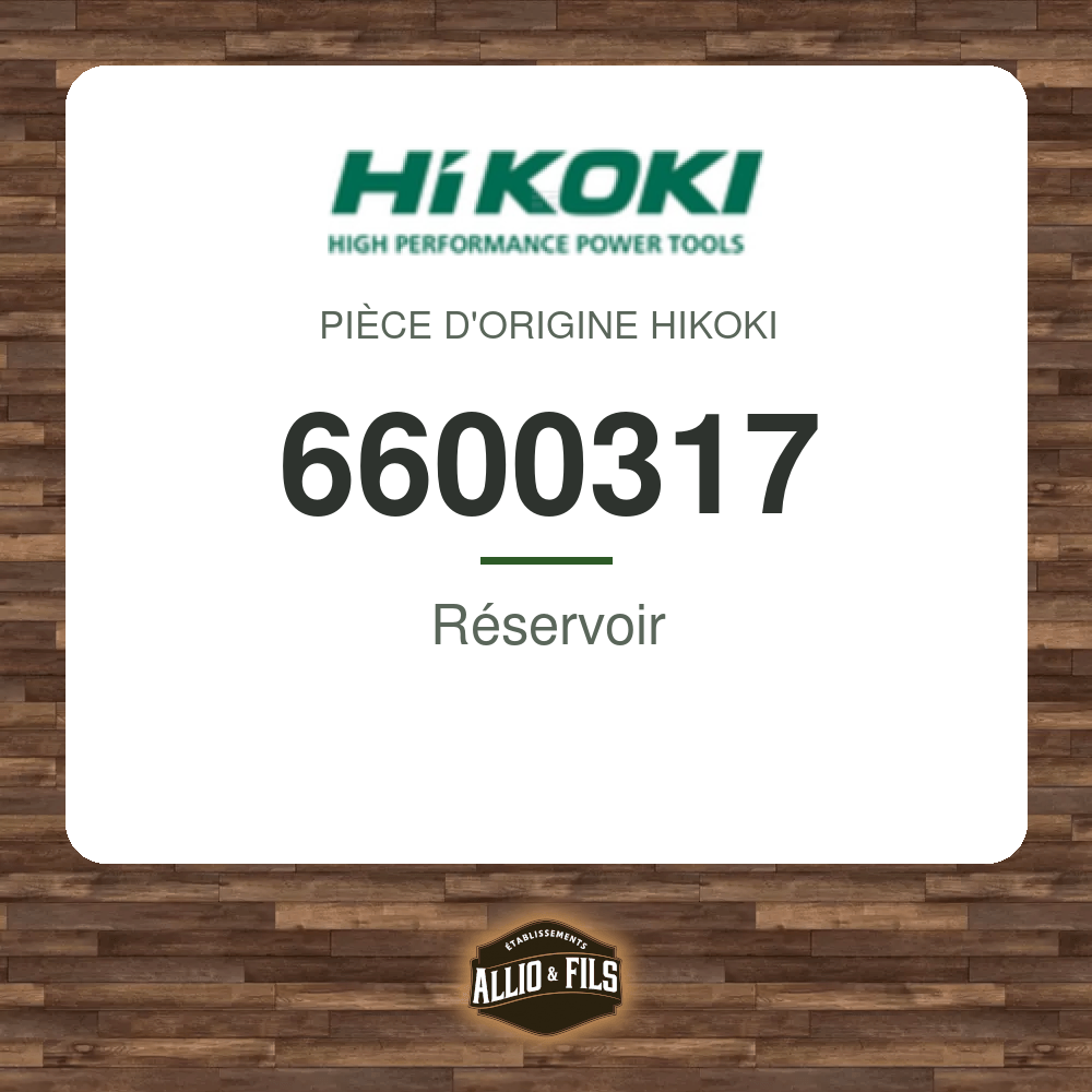 Réservoir - HiKOKI 6600317