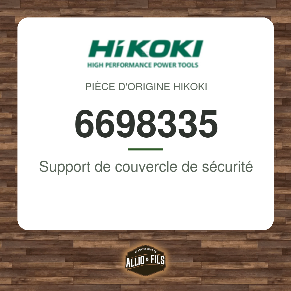 Support de couvercle de sécurité - HiKOKI 6698335