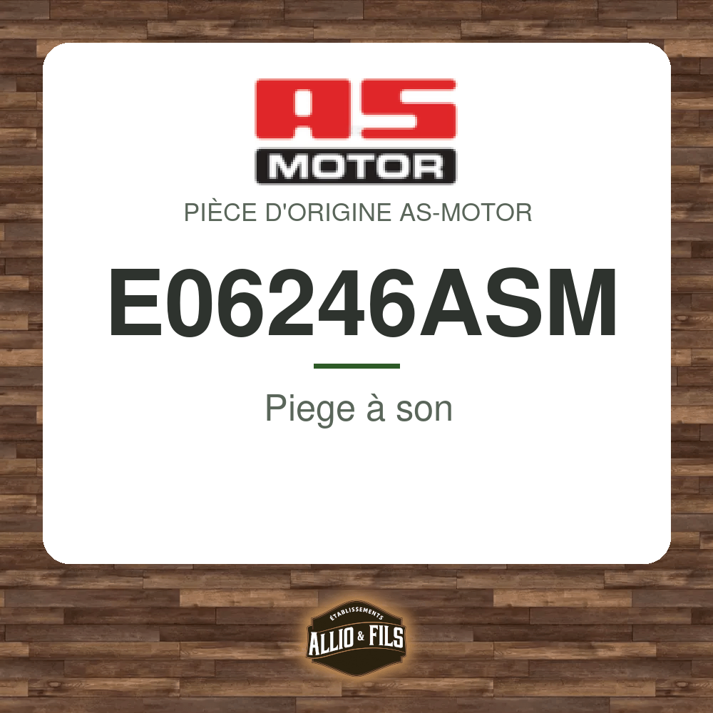 Piege à son - AS-Motor E06246ASM