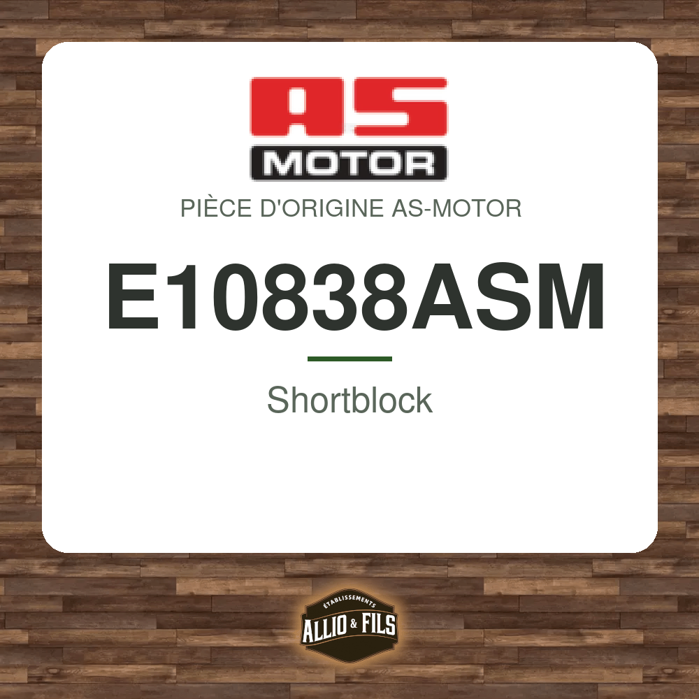 Shortblock - AS-Motor E10838ASM