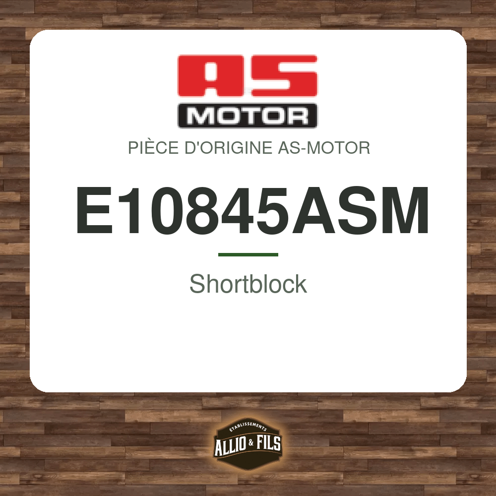 Shortblock - AS-Motor E10845ASM