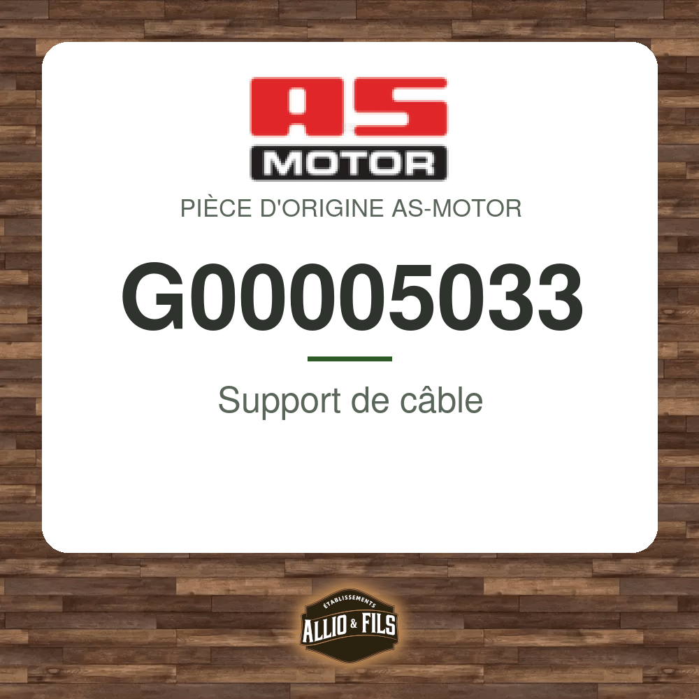Support de câble - AS-Motor G00005033