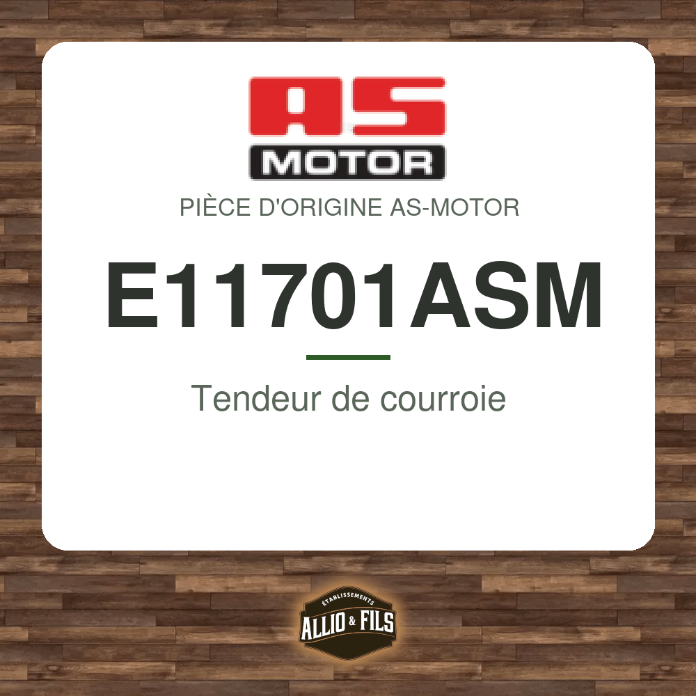 Tendeur de courroie - AS-Motor E11701ASM
