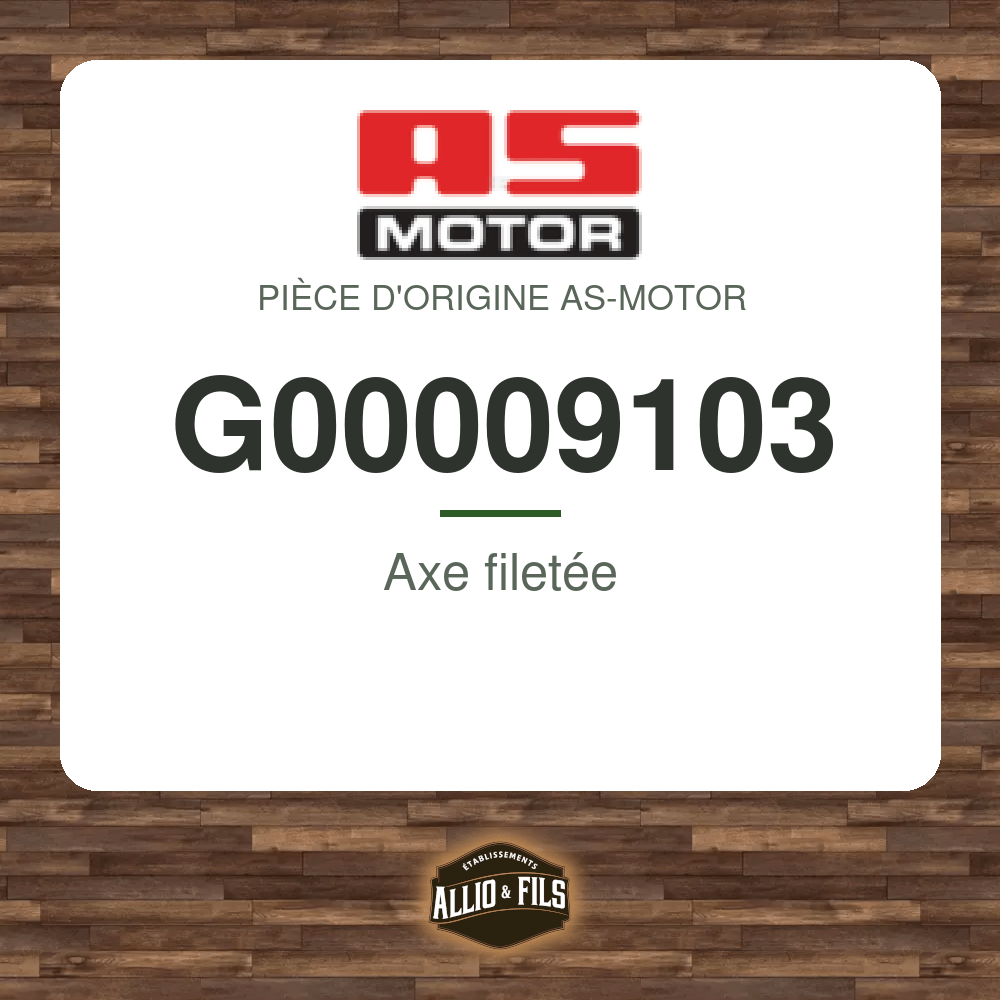 Axe filetée - AS-Motor G00009103
