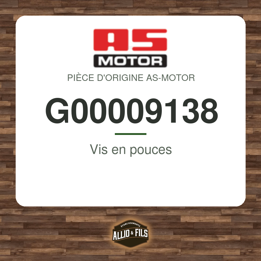 Vis en pouces - AS-Motor G00009138