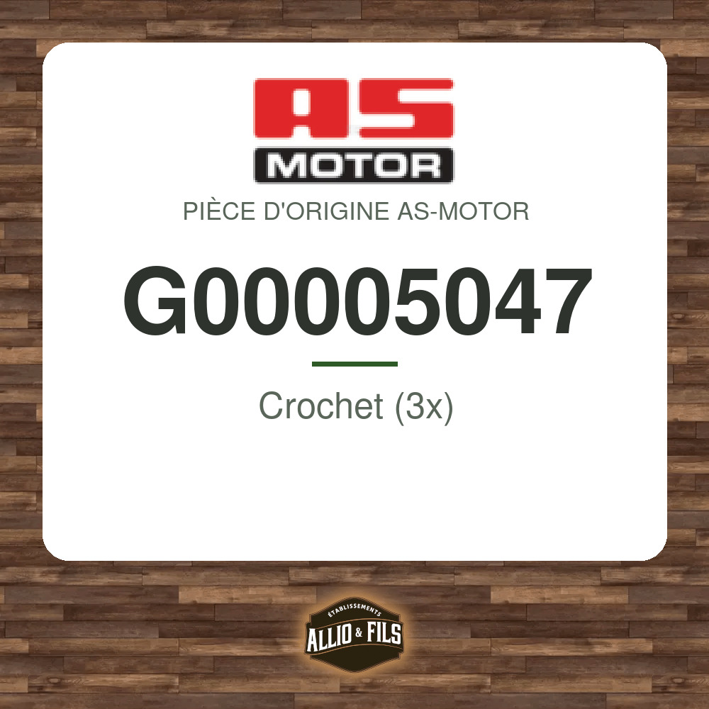 Crochet (3x) - AS-Motor G00005047