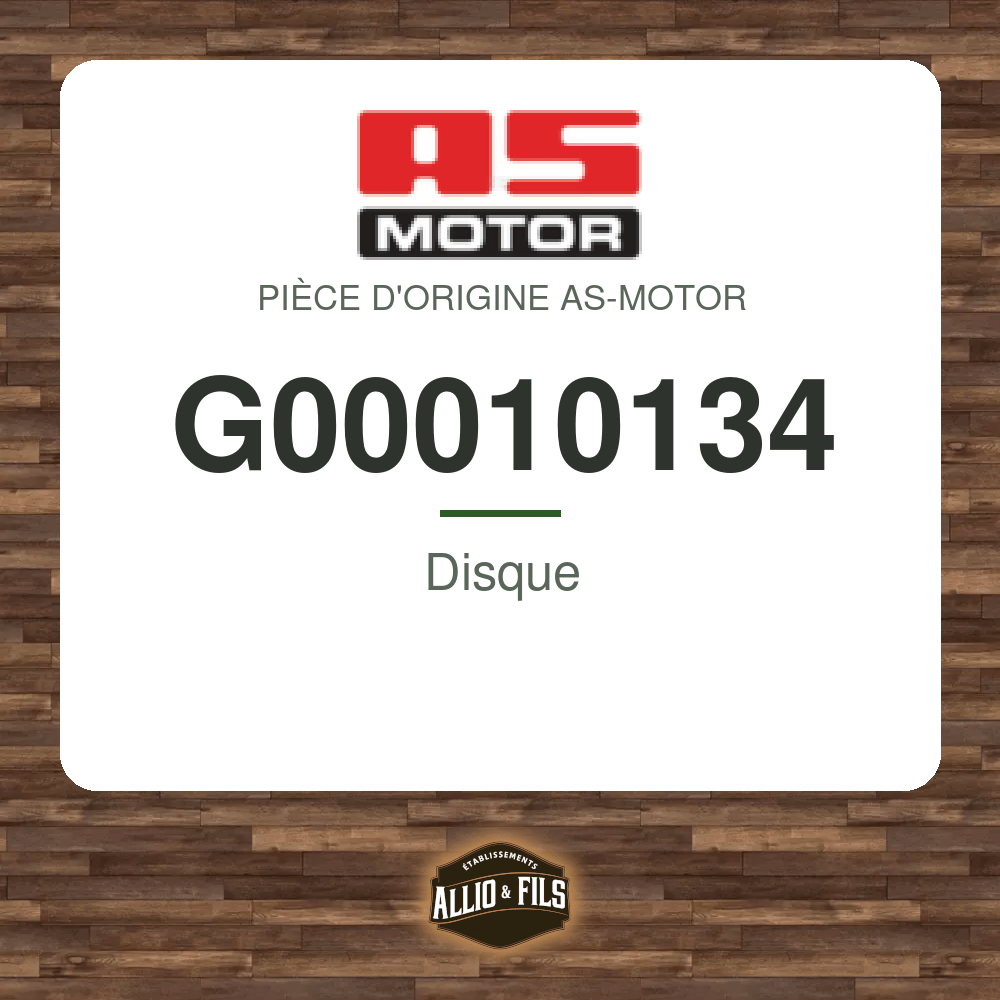 Disque - AS-Motor G00010134