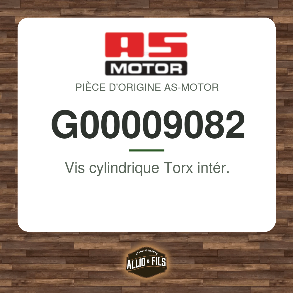 Vis cylindrique Torx intér. - AS-Motor G00009082