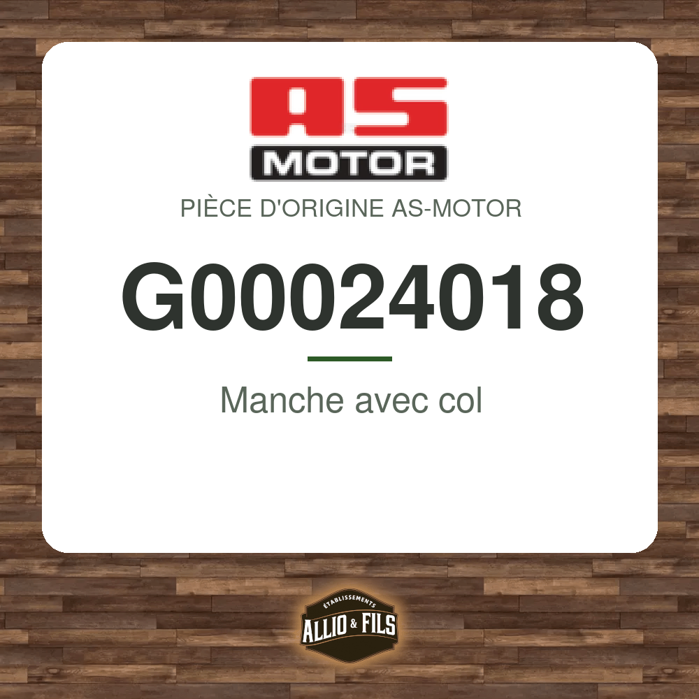 Manche avec col - AS-Motor G00024018