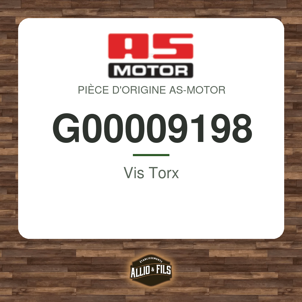 Vis Torx - AS-Motor G00009198