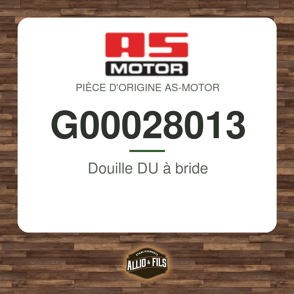 Douille DU à bride - AS-Motor G00028013