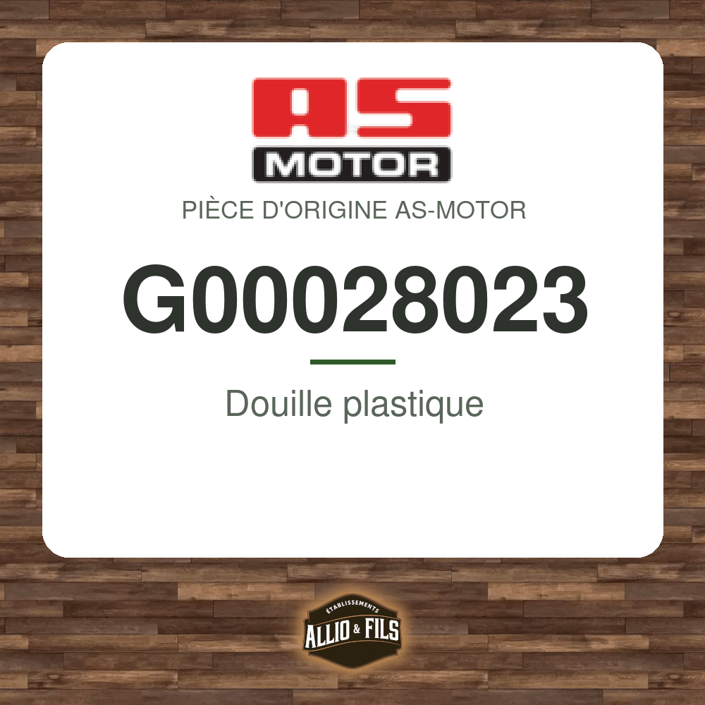 Douille plastique - AS-Motor G00028023