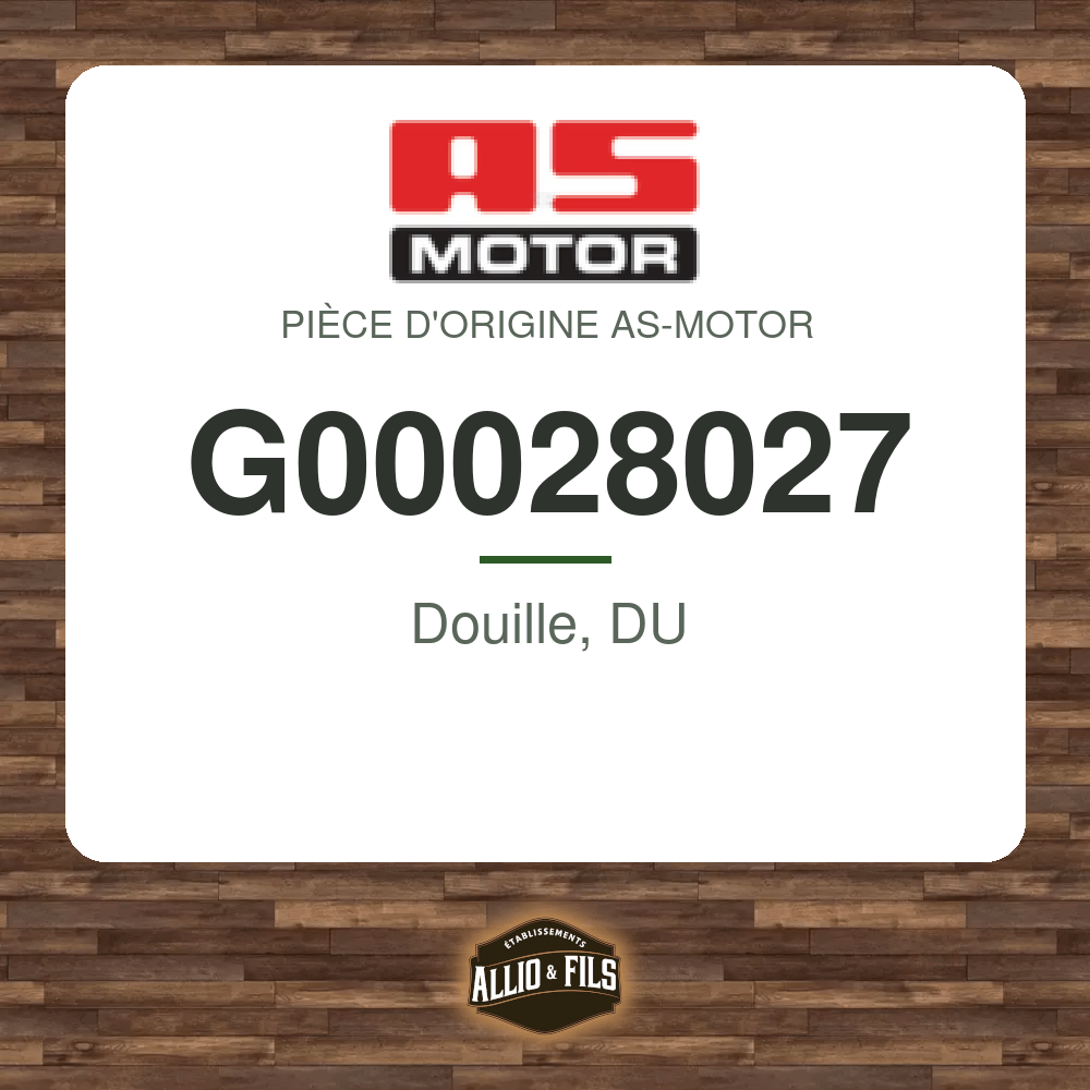 Douille, DU - AS-Motor G00028027