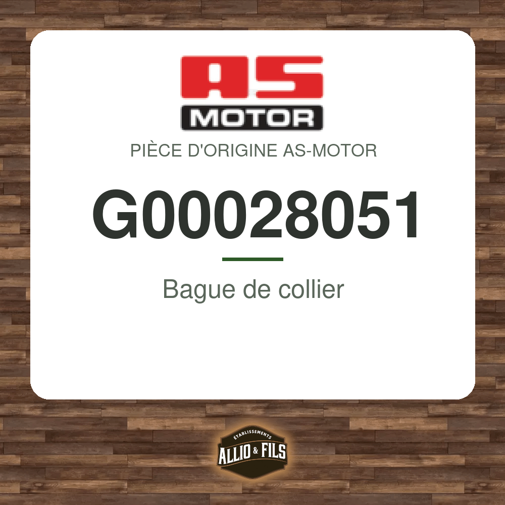 Bague de collier - AS-Motor G00028051