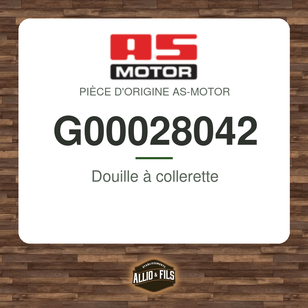 Douille à collerette - AS-Motor G00028042
