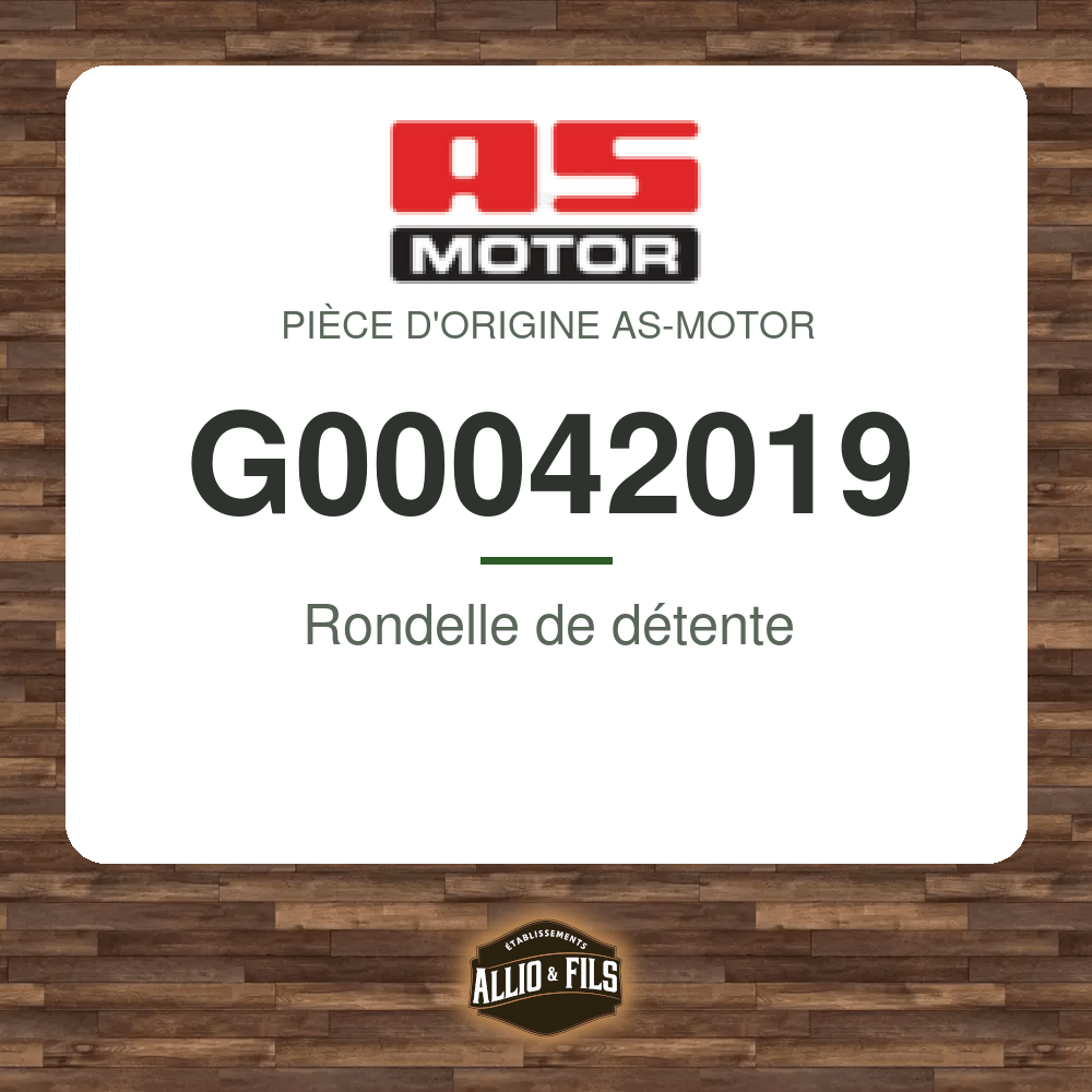 Rondelle de détente - AS-Motor G00042019