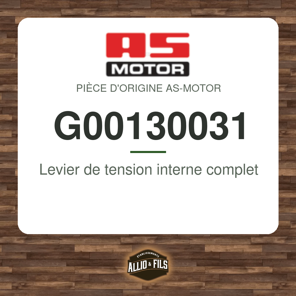 Levier de tension interne complet - AS-Motor G00130031