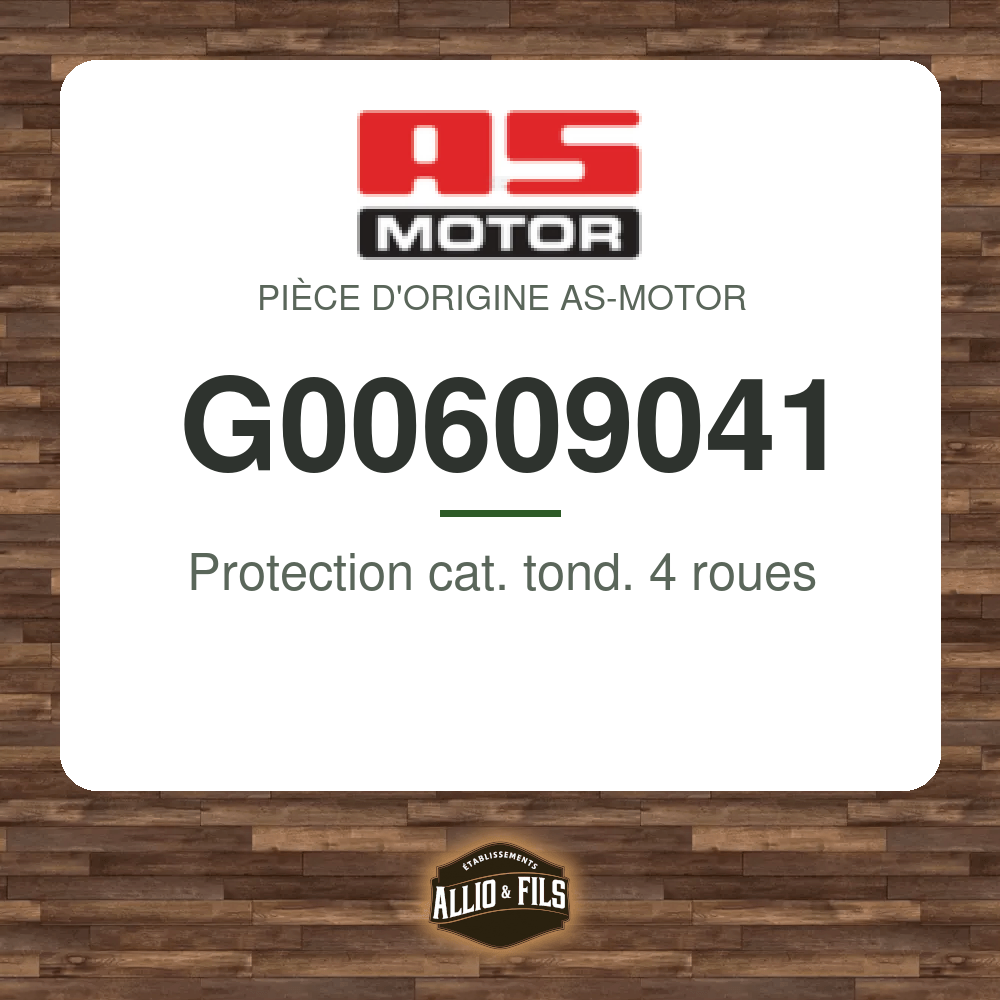 Protection cat. tond. 4 roues - AS-Motor G00609041