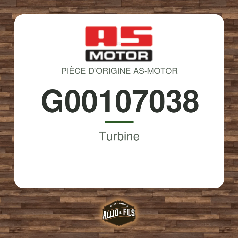 Turbine - AS-Motor G00107038