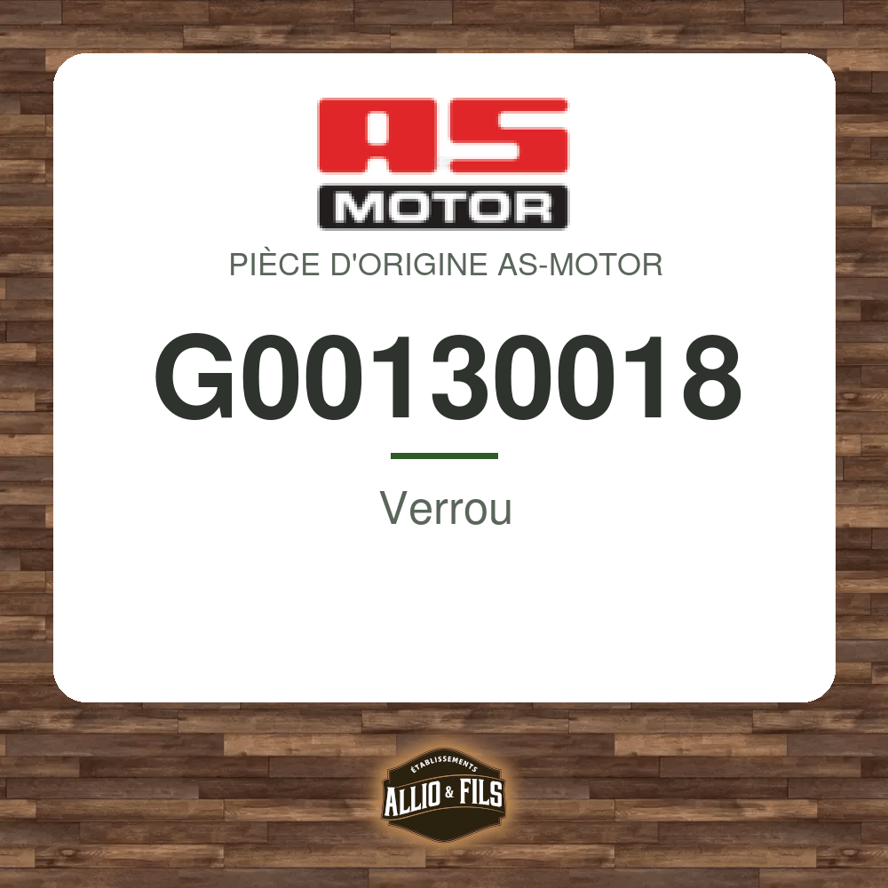 Verrou - AS-Motor G00130018