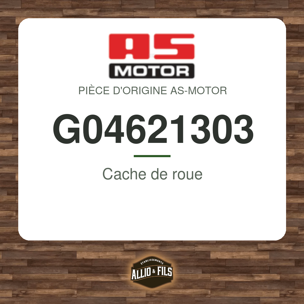 Cache de roue - AS-Motor G04621303
