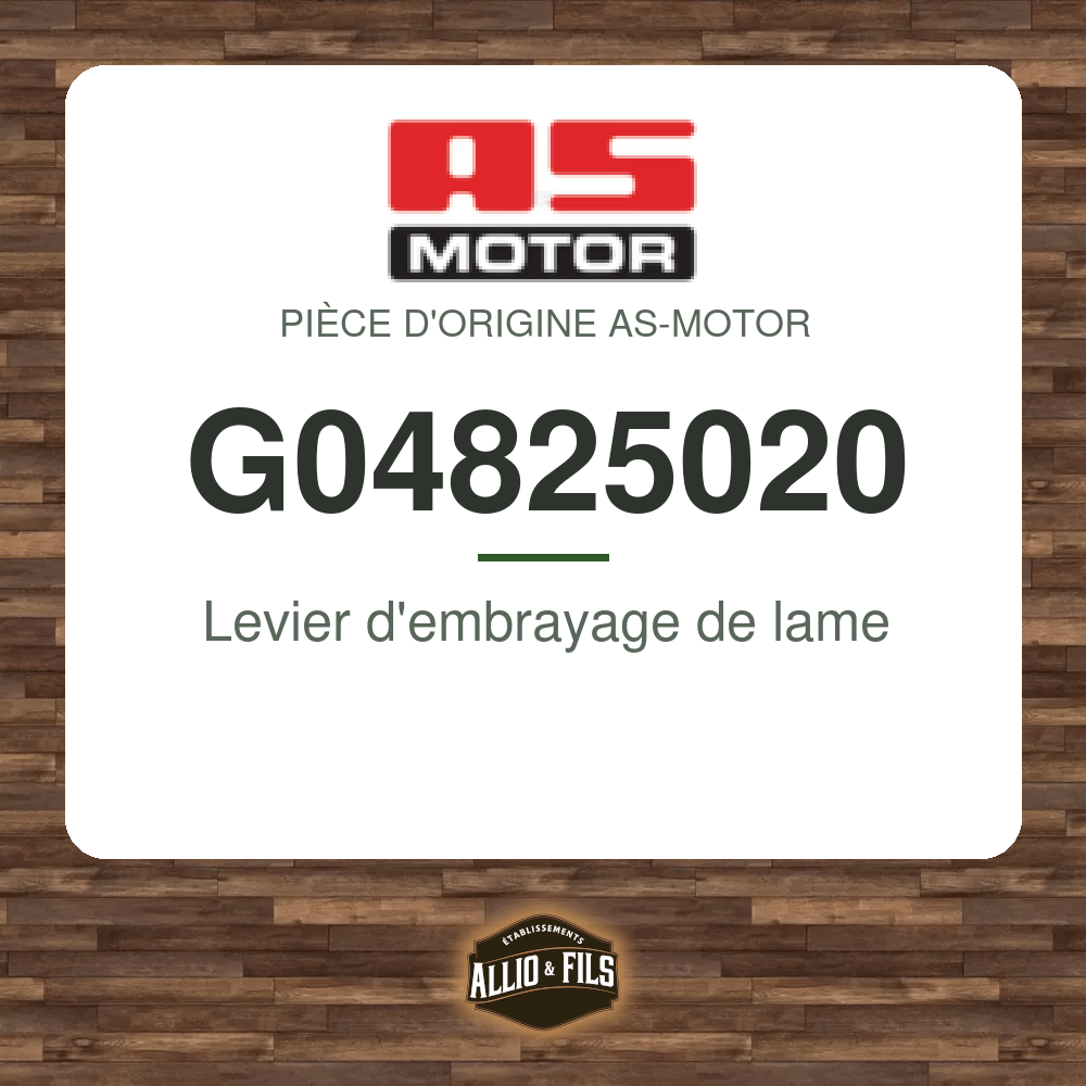 Levier d'embrayage de lame - AS-Motor G04825020